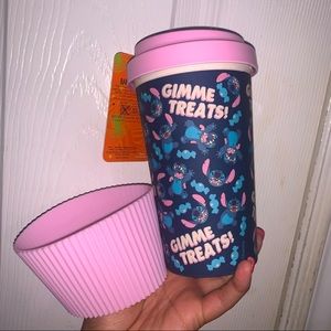 Disney Halloween Stitch Bamboo Travel Mug Gimme Treats NWT